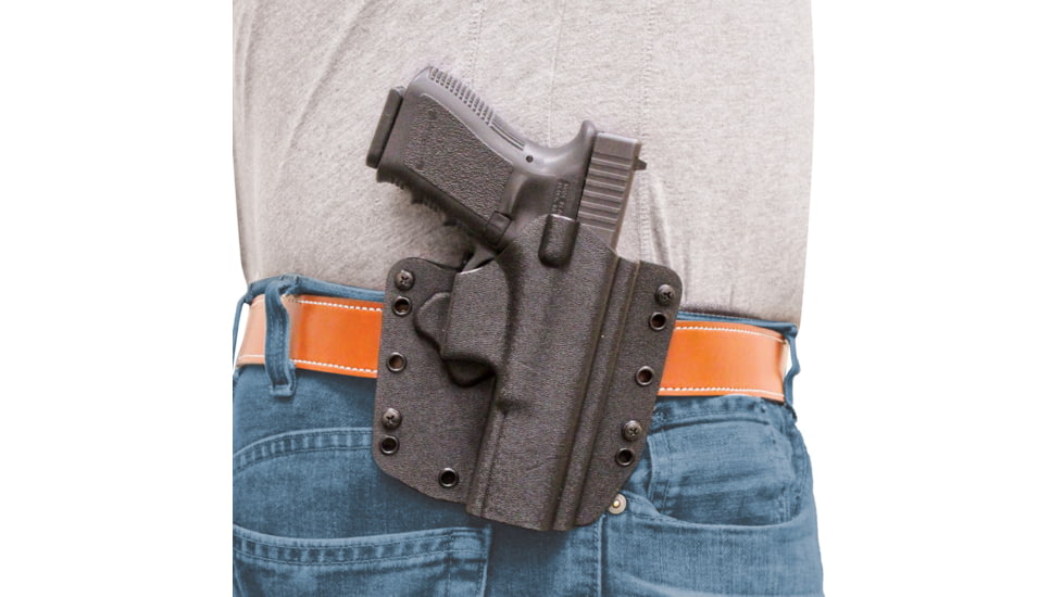 DeSantis SL Raptor OWB/IWB Kydex Holster, Glock 17, 22, 31, Right Hand, Kydex, Black, 147KAB2Z0