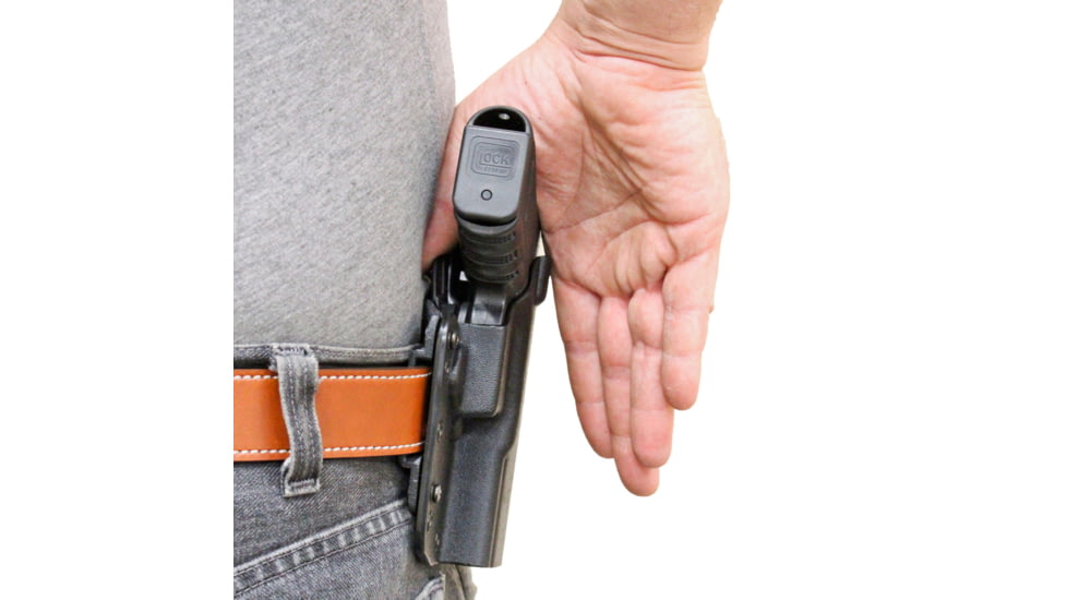 DeSantis SL Raptor OWB/IWB Kydex Holster, Glock 17, 22, 31, Right Hand, Kydex, Black, 147KAB2Z0