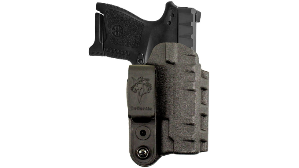 DeSantis Slim-Tuk Leather IWB Holster, Kimber R7 Mako w/ or w/out Red Dot, Ambidextrous, Black, 137KJ7RZ0