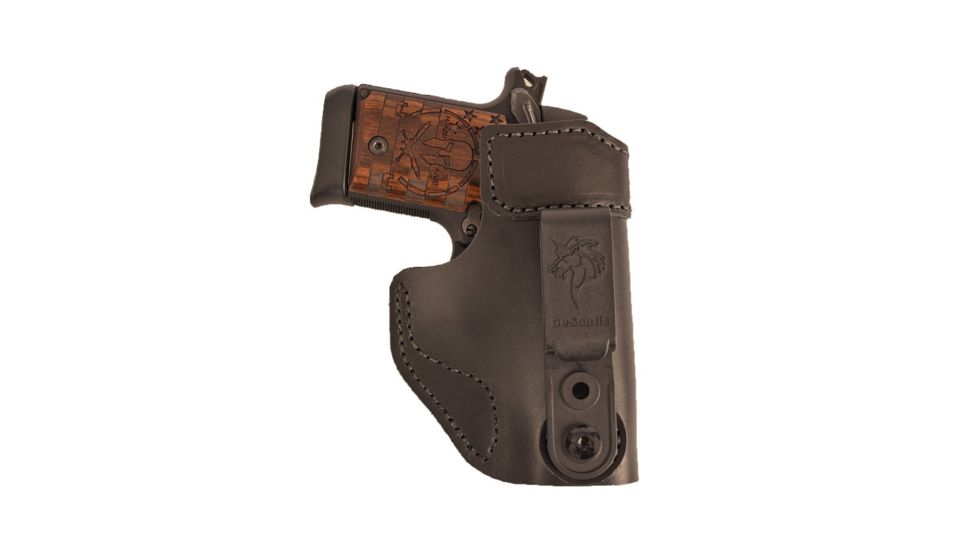 DeSantis Sof-Tuck 2.0 IWB Leather Holster, Beretta 92F/Taurus PT92/Taurus PT99/Smith &amp; Wesson Model 1006/Smith &amp; Wesson Model 4506/Smith &amp; Wesson Model 645, Left Hand, Plain, Black, 179BB86Z0