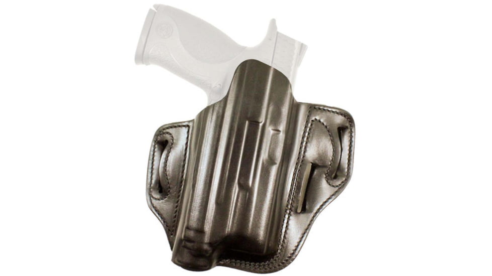 DeSantis Speed-Lite Belt Leather Holster, Glock 19, 23, 32 w/ Surefire X300, Streamlight TLR-1, Nightstick TWM-350 or TWM-850XL, Left Hand, Plain, Black, 132BB0GZ0