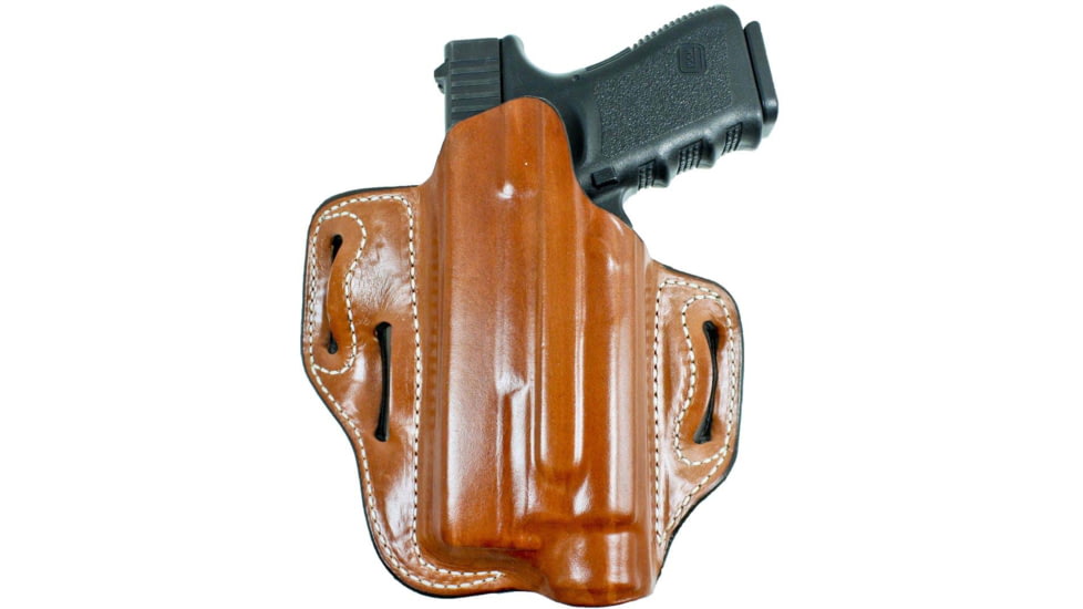 DeSantis Speed-Lite Belt Leather Holster, Glock 17, 22, 31 w/ Inforce APL, Left Hand, Plain, Tan, 132TB3JZ0