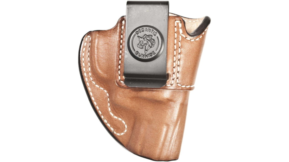 DeSantis Summer Heat Leather IWB Holster, S&amp;W J Frame 2in-2 1/4in, Right Hand, Plain, Tan, 045TA02Z0