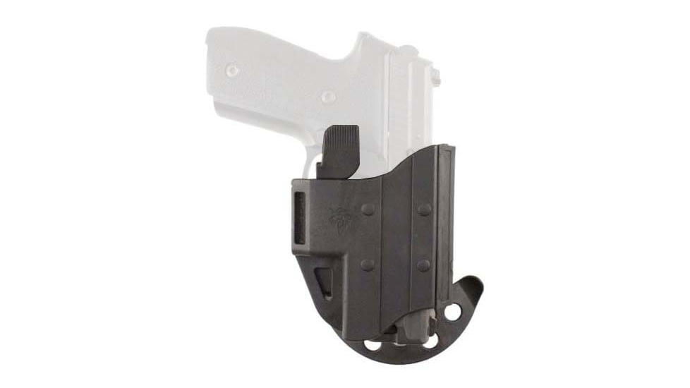 DeSantis Tap-Out Belt Kydex Holster, Glock 17, 19, 22, 23, 31, 32, 37, 38, Ambidextrous, Kydex, Black, 116PBJB2Z0