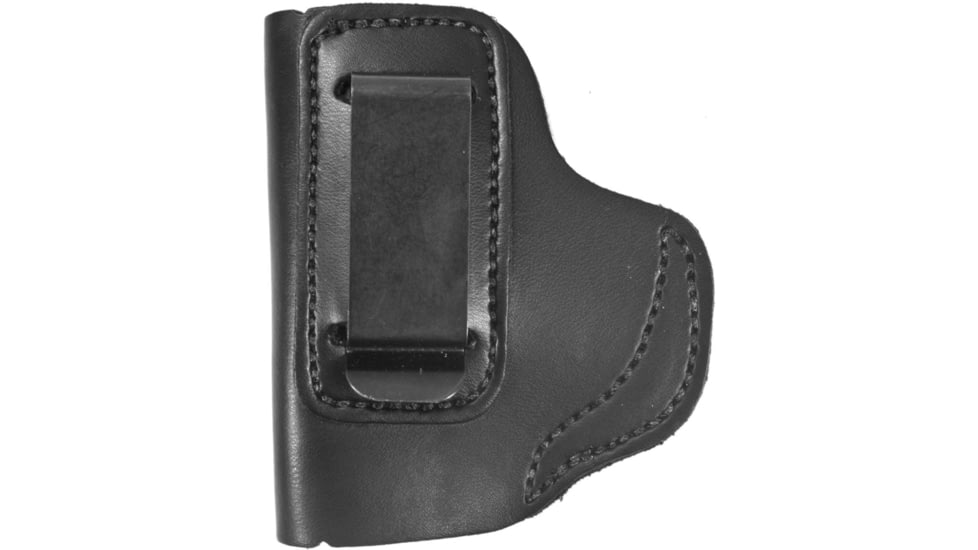 DeSantis The Insider Leather IWB Holster, S&amp;W M&amp;P Shield 9/40/45, Mossberg MC1SC, Left Hand, Plain, Black, 031BB5EZ0