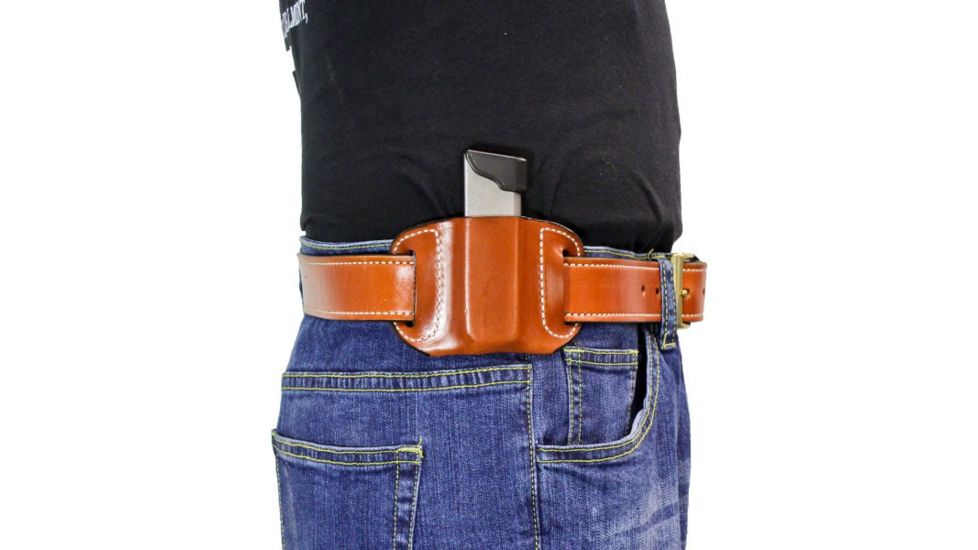 DeSantis The Reliant Single Stack Mag Pouch for 10mm and Smith Wesson Shield, Tan, A84TJLLZ0