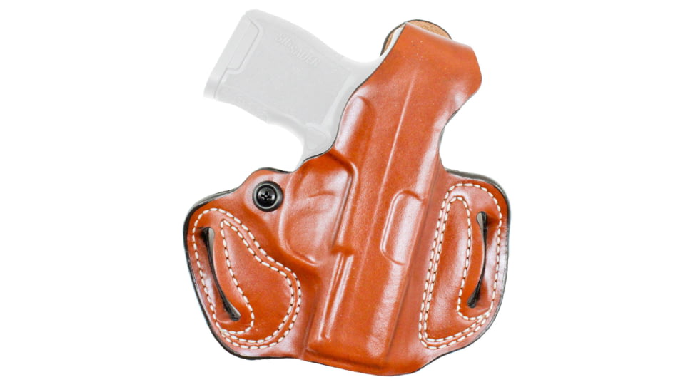 DeSantis Thumb Break Mini Slide Leather Belt Holsters, Smith &amp; Wesson CSX, Right, Tan, 085TA1WZ0