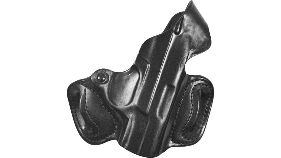 DeSantis Thumb Break Mini Slide Leather Belt Holsters, Ruger SR40/Ruger SR9/Ruger SR9 Compact, Right, Plain, Black, 085BAR5Z0