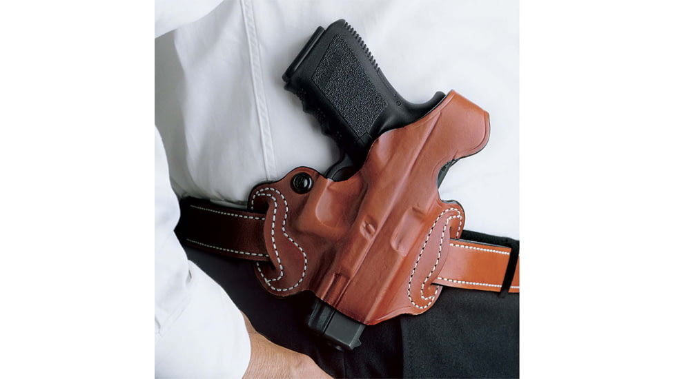 DeSantis Thumb Break Mini Slide, Right, Tan, S&amp;W M&amp;P 9 Shield Plus w/Red Dot, 085TA5WZ0