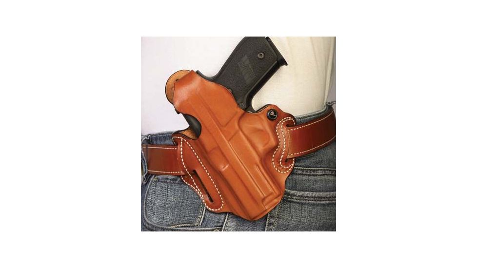 DeSantis Thumb Break Scabbard 3 Slot Holster, Left Hand, Tan, Lined, S&amp;W 469 &amp; Similar 001TD82Z0