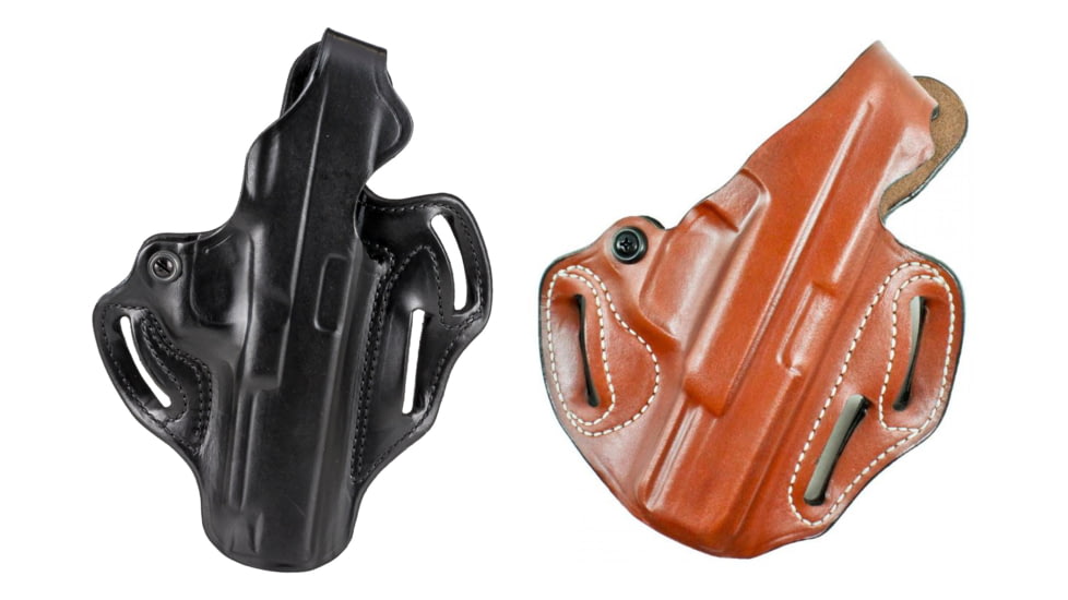 DeSantis Thumb Break Scabbard Belt Holster, Black, Tan