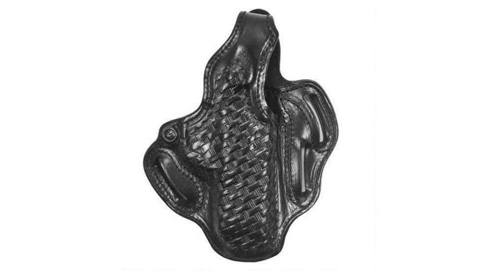 DeSantis Thumb Break Scabbard Holster, FN FNP-45 4.5in/FN FNX-45 Tactical, Left, Lined Basketweave, Black, 001BH31Z0