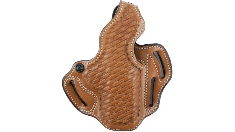 DeSantis Thumb Break Scabbard Belt Holster, SIG Sauer P226/SIG Sauer P220, Left Hand, Basketweave, Tan, 001TF80Z0