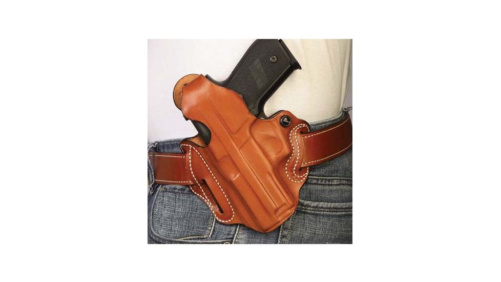 DeSantis Thumb Break Scabbard Holster - Left, Tan, Unlined, Plain 001TB27Z0 - FITS S&amp;W SD9