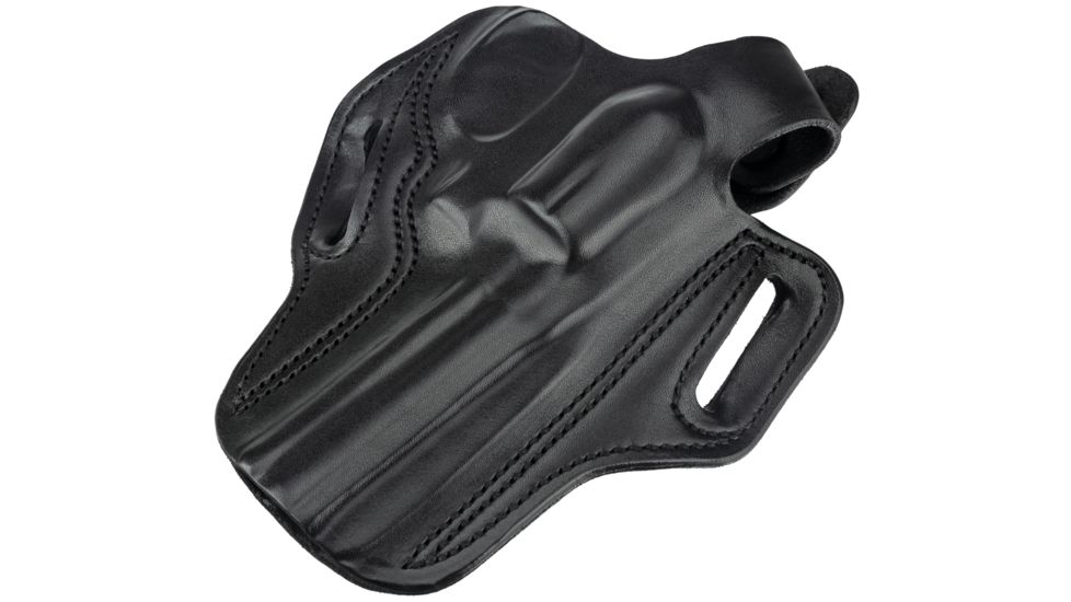 DeSantis Thumb Break Scabbard Holster - Right, Black, Unlined, Plain, 2 Slot 001BA34Z0 - FITS S&amp;W L 520, 581, 586, 620, 681, 686 4in.