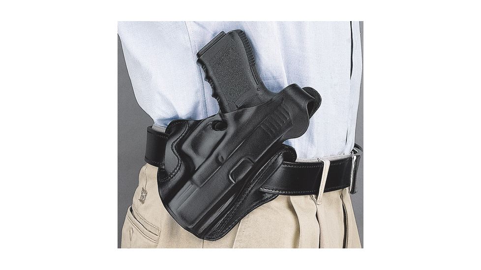 DeSantis Thumb Break Scabbard Belt Holster, Smith &amp; Wesson M&amp;P 45, Right Hand, Plain, Black, 001BAR1Z0