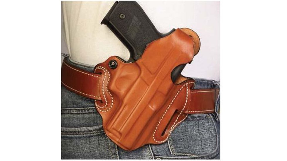 DeSantis Thumb Break Scabbard Holster - Right Hand, Tan, Lined, Plain 001TC27Z0 - FITS S&amp;W SD9