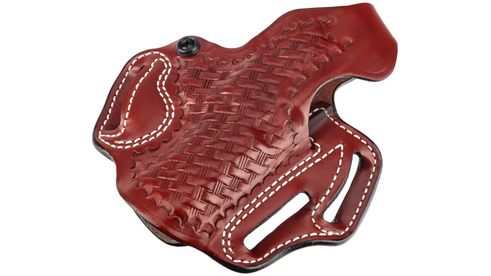 DeSantis Thumb Break Scabbard Holster - Right, Tan, Unlined, Basketweave, 3 Slot 001TE82Z0 - FITS S&amp;W 69-06, 69-04, 69-24, 69-26, 69-29, 469, 669, 39-13, 39-14, 39-13TSW