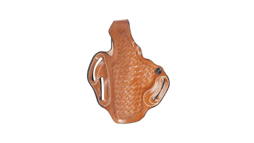 DeSantis Thumb Break Scabbard Belt Holster, SIG Sauer P250 Compact, Right Hand, Basketweave, Tan, 001TET1Z0
