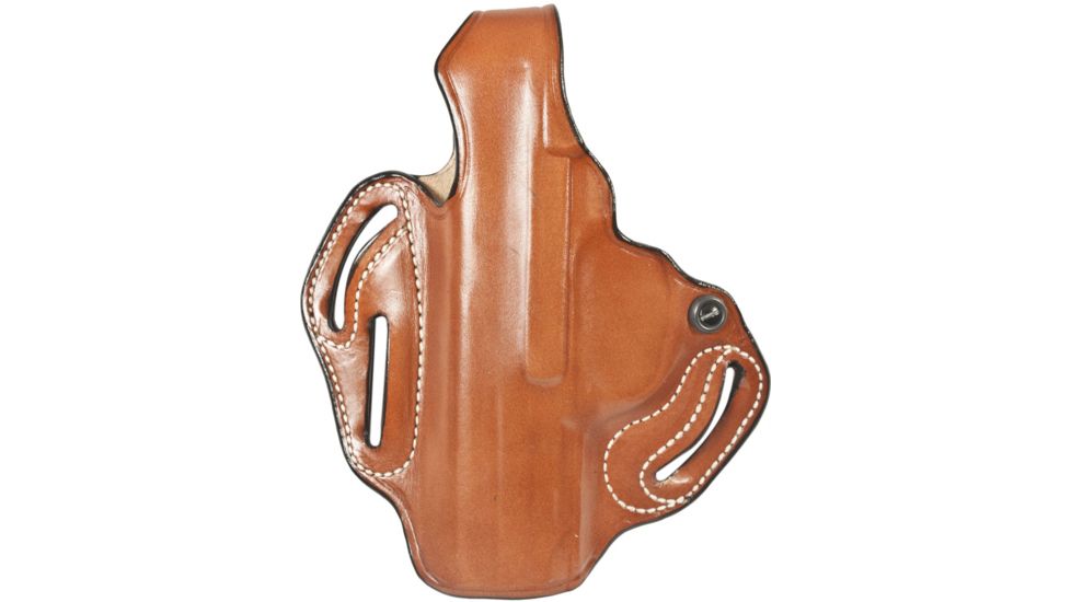 DeSantis Thumb Break Scabbard Belt Holsters, Springfield CHAMPION 4in, Colt Commander, Kimber Compact 45, PRO Carry, S&amp;W 1911PD 4 1/4in, Left Hand, Plain, Tan, 001TB20Z0