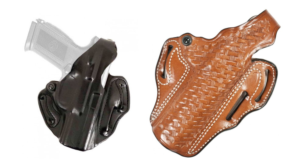 DeSantis Thumb Break Scabbard Holsters, Style 001 - Glocks, Black, Tan