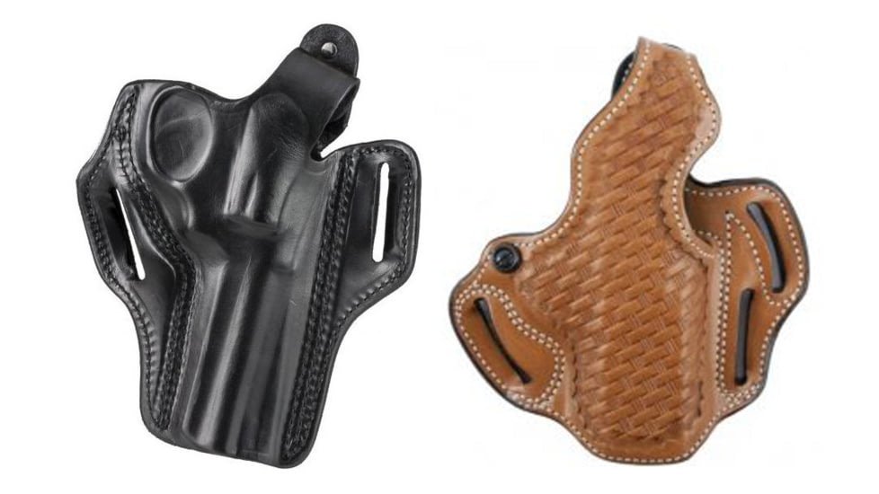 DeSantis Thumb Break Scabbard Holsters, Style 001 - SIG Sauer, Browning, Mauser, Colt, Black, Tan