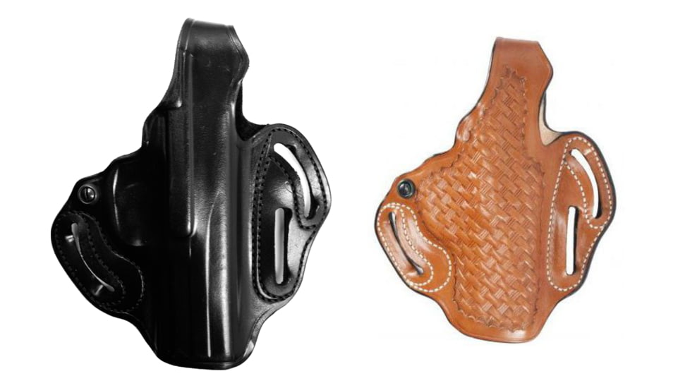 DeSantis Thumb Break Scabbard Holsters, Style 001 - Smith &amp; Wesson, Black, Tan
