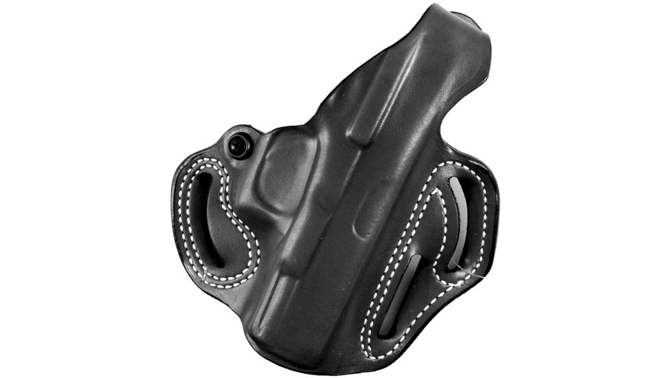 DeSantis Thumb Break Scabbard Leather Belt Holster, S&amp;W M&amp;P 9 Shield EZ M2.0, Right Hand, Black, 001BA1RZ0