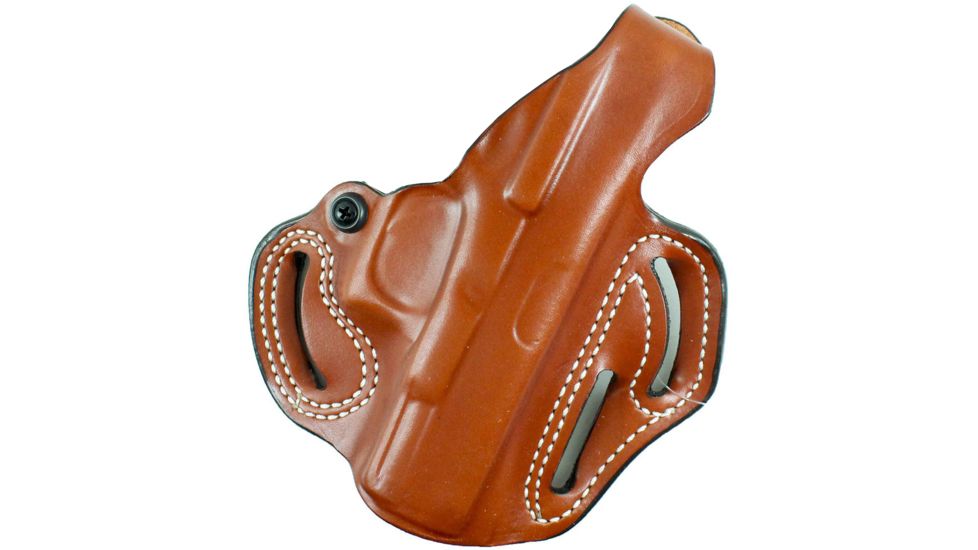 DeSantis Thumb Break Scabbard Leather Belt Holster, S&amp;W M&amp;P 9 Shield EZ M2.0, Right Hand, Tan, 001TA1RZ0