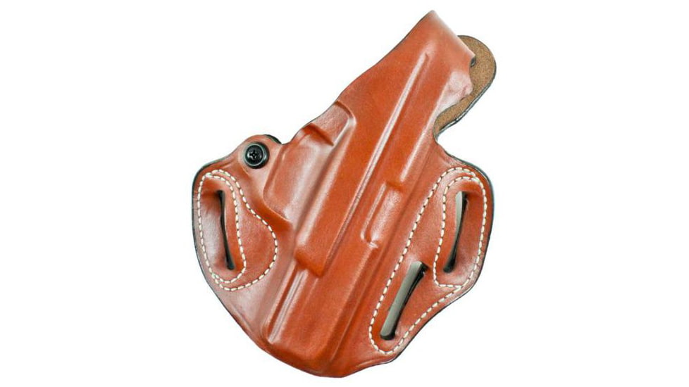 DeSantis Thumb Break Scabbard Leather Belt Holster Springfield Emissary, Left, Tan, 001TB8VZ0