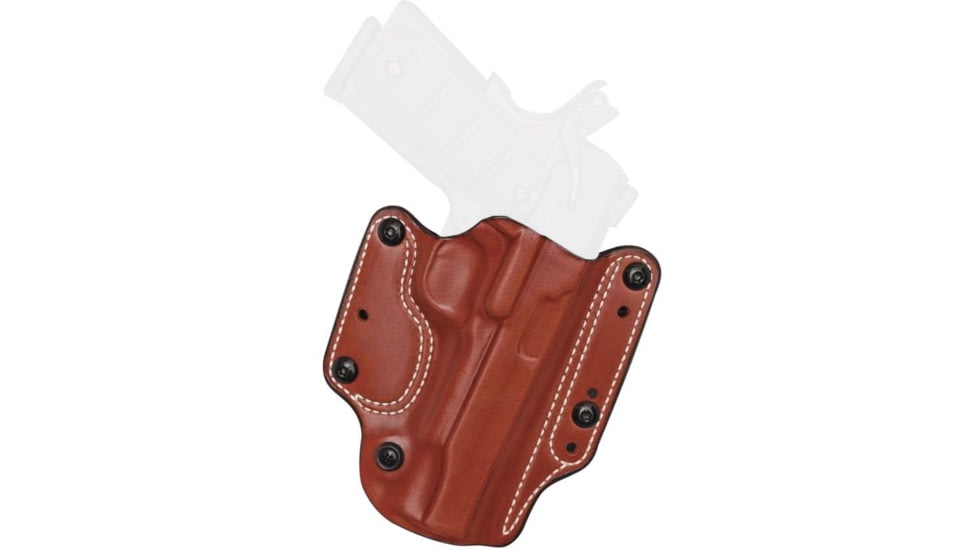 DeSantis Variable 13 OWB Leather Holster, Glock 19, 19 Gen 5, 19X, 23, 32, 36, 45, Ambidextrous, Plain, Tan, 170TJB6Z0