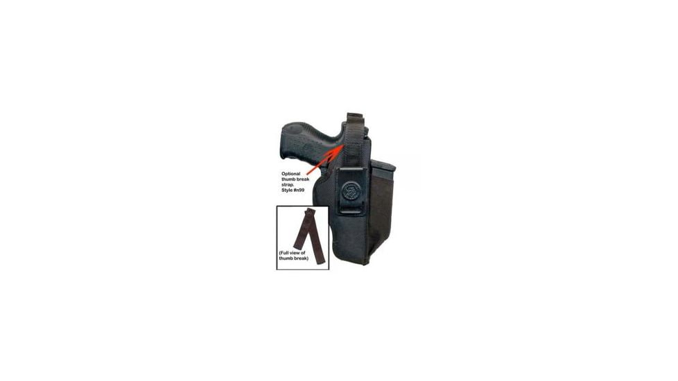 DeSantis Velcro Strap w/ Reinforcement for Style N92-D6, E1, LA, LS, SR, 77, 88, Black, C92BJG2Z0
