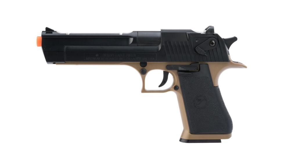 Desert Eagle Licensed .50 Action Express Spring Airsoft Full Size Pistol w/ 190rd Hi-cap Magazine, Desert Tan, Small, 90113