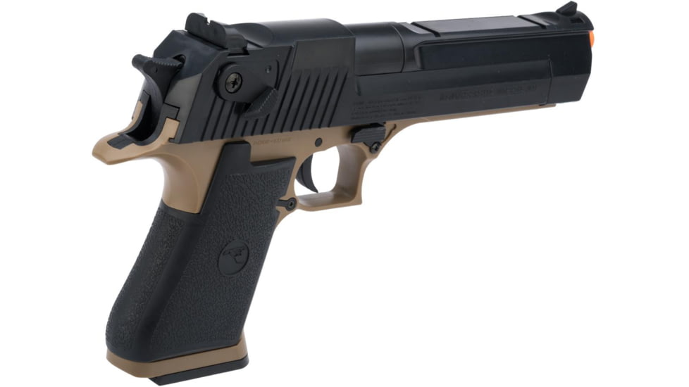 Desert Eagle Licensed .50 Action Express Spring Airsoft Full Size Pistol w/ 190rd Hi-cap Magazine, Desert Tan, Small, 90113