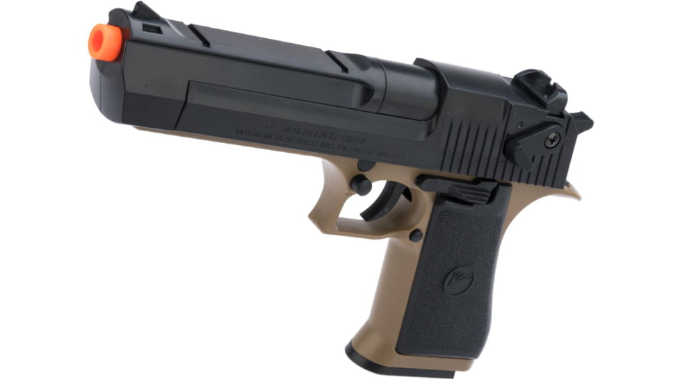 Desert Eagle Licensed .50 Action Express Spring Airsoft Full Size Pistol w/ 190rd Hi-cap Magazine, Desert Tan, Small, 90113