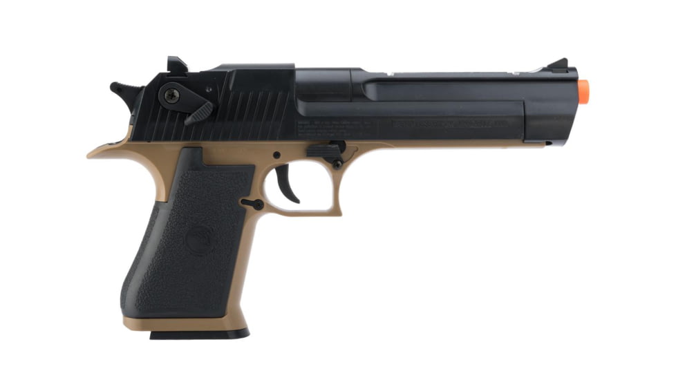 Desert Eagle Licensed .50 Action Express Spring Airsoft Full Size Pistol w/ 190rd Hi-cap Magazine, Desert Tan, Small, 90113