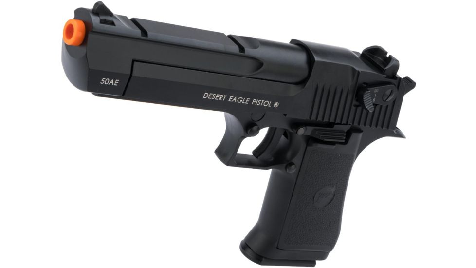 Desert Eagle Magnum Research Licensed CO2 Gas Blowback Airsoft Pistol, Semi/Full, Auto, Metal by KWC, Black, Medium, 90505C / 090505