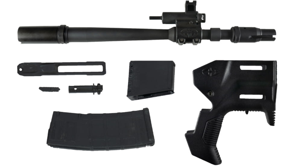 Desert Tech MICRON Side Eject Caliber Conversion Kit, w/ Bolt, 11.5in 5.56x45mm NATO/ .223 Remington Barrel, 30 Round Magazine, Black, MDR-CK-B1130-SE-B