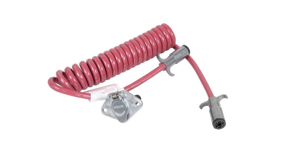 Dethmers Manufacturing Company Demco 7 Way To 6 Way Flex Coiled Lighting Cable, 9523054