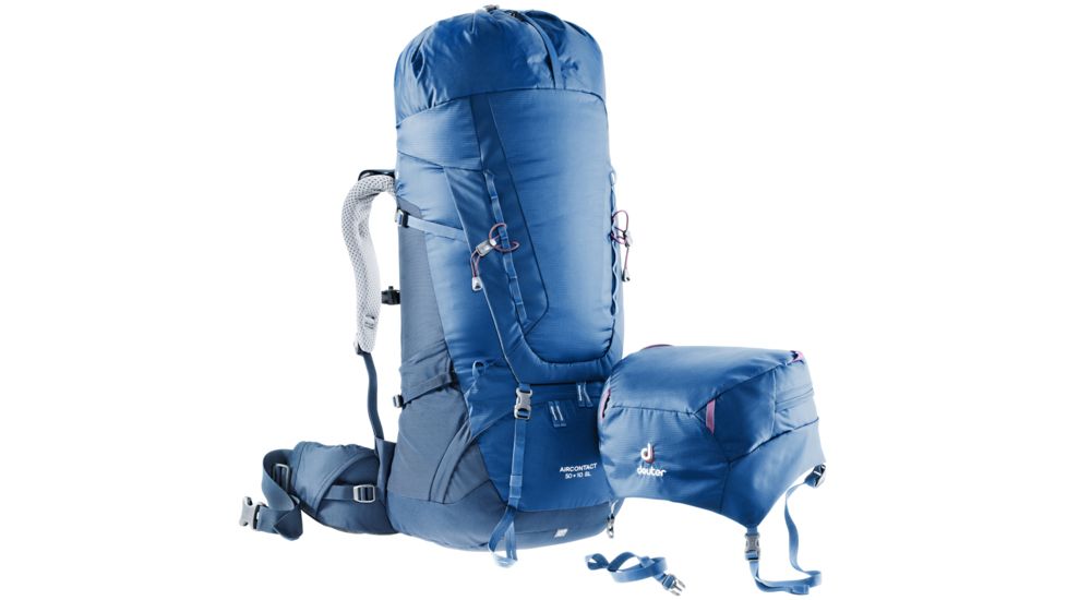 Deuter Aircontact 55 + 10 Backpack - Mens, Midnight/Navy, 65L, 332031933650
