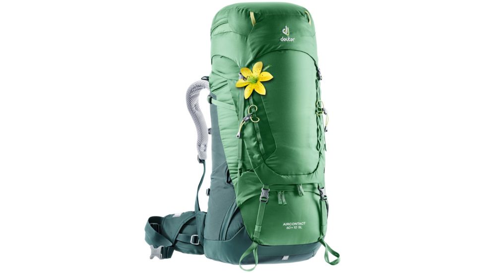 Deuter Aircontact 60 + 10 SL Backpack - Womens, Leaf/Forest, 70L, 332041922380