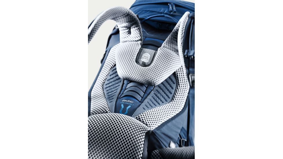 Deuter Aircontact 65 + 10 Backpack - Mens, Midnight/Navy, 75L, 332051933650