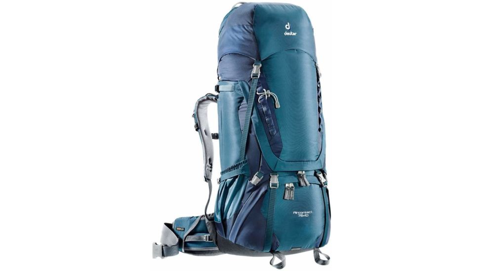 Deuter Aircontact 75 + 10 Backpack - Mens, Midnight/Navy, 85L, 332071933650