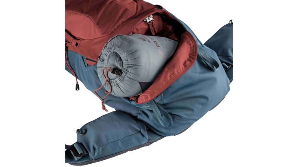 Deuter Aircontact Lite 40 + 10 Backpack, Redwood/Arctic, 40 + 10 Liter, 334032153310