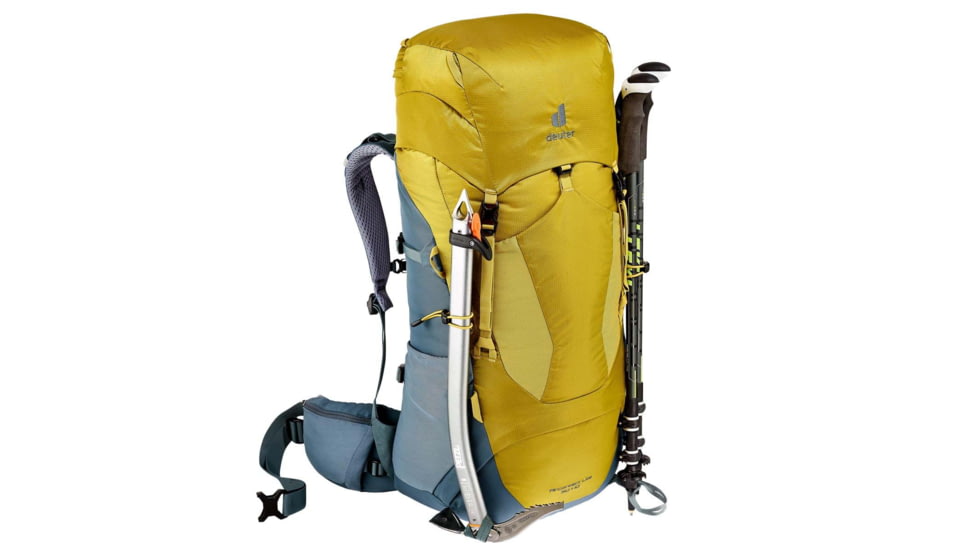 Deuter Aircontact Lite 50 + 10 Backpack, Turmeric/Teal, 50 + 10 Liter, 334052182050