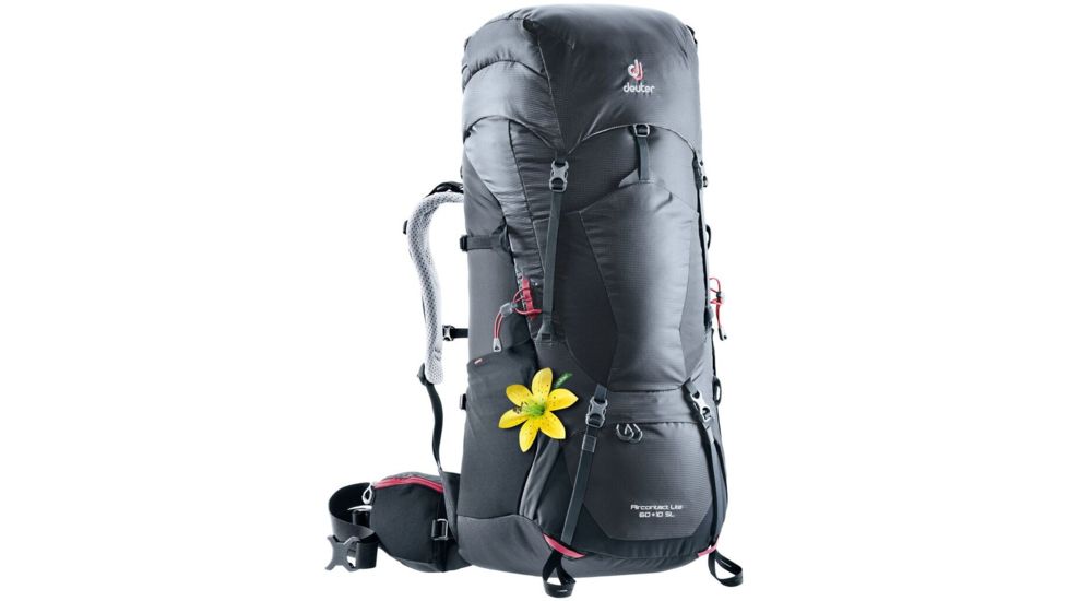 Deuter Aircontact Lite Womens Backpack 60 + 10 SL, Graphite/Black, 434021847010