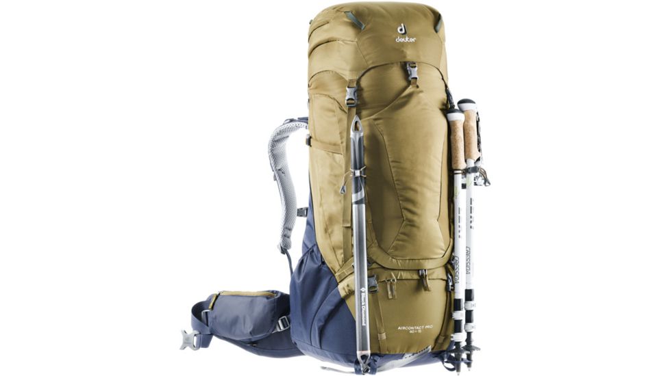 Deuter Aircontact PRO 60 + 15 Backpack, Clay/Navy, 333012063130