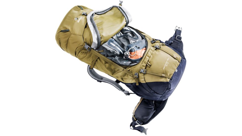 Deuter Aircontact PRO 60 + 15 Backpack, Clay/Navy, 333012063130