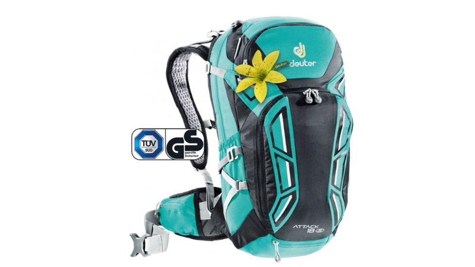 Deuter Attack 18L Backpack, Mint/Black, 18 Liters, 320011627060