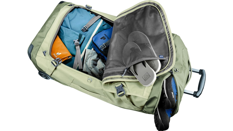 Deuter Pro Movo Duffel Bag, 90 Liters, Mineral/Grove, 350122512130
